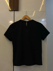 Black Chain Detail Top