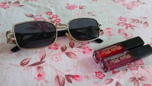 Classy Sunglasses + 2 Matte Mini Lipsticks
