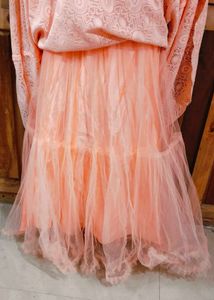 Peach Ethnic Gown
