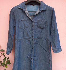 MANGO Denim Dress
