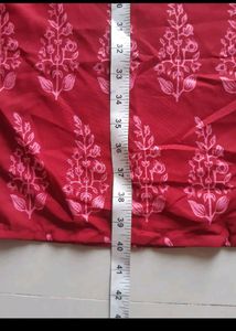 Branded  Red Crepe  Kurti