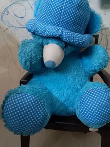 Blue Polka Dot Teddy Bear