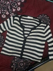 Striped Knit Cardigan