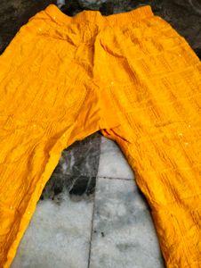 Yellow Colour Kurti Pant Sets.Very Good  Sets Hai.