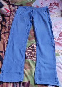 Blue Wide Leg Jeans