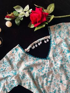 Floral Print Kurta