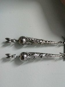 Dangling Silver Earrings