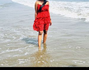 Red Floral dress