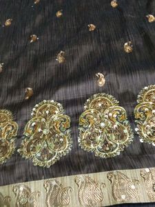 Brown Saree Forparties,Festive Season