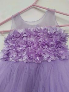 Baby Frock With Hair Band