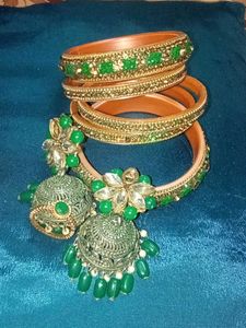 Bangles Rings And Earing Set