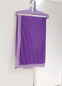 💜Jimmy Choo Copy Purple Shimmer Partywear Saree
