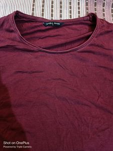 Zara Wine Full Sleeve Tshirt