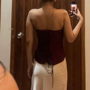 Maroon Corset