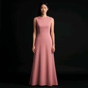 Elegant Pink Maxi Dress
