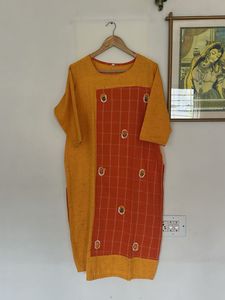 Stylish Yellow &amp; Orange Kurta