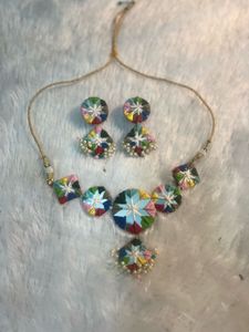 Mirror Multicoloured Chokar