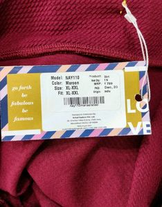 Maroon Colour Short Skirt