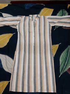 Striped Button-Down Tunic