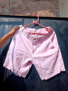 Pink Casual Shorts