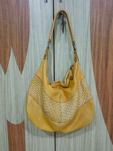 Imported Genuine Leather Hobo Bag