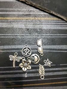 Oxidised Silver Charms