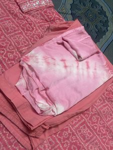 Pink Masleen Embroidered Kurta Set