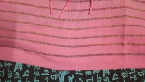 Printed Saree + Embroidery