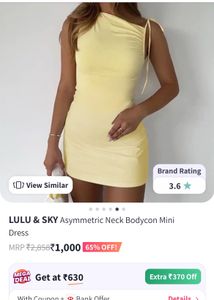 Yellow Bodycon Dress