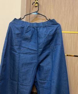 Blue Wide Leg Pants