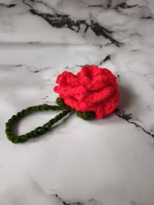Combo Of Lily And Rose Bag Charm Keychain