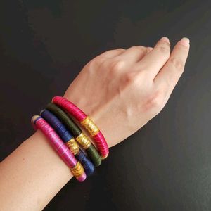 Colorful Thread Bangles