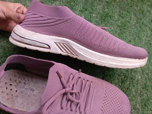 Mauve Pink Sports jogging Shoes For Women
