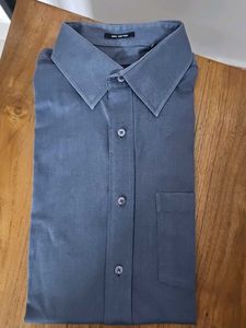 Park Avenue Gray Cotton Dress Shirt