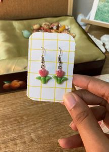 Tulip Flower Earrings