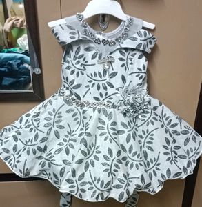 Silver Party Wear Frock