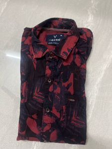 Tropical Print Casual Shirt