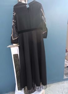 Elegant Black Embellished Maxi Dress