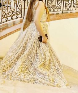 Very Heavy Off White Indo Western Lehenga!💜🥂