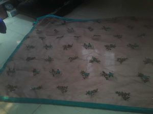 Embroidered Net Dupatta