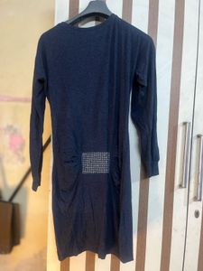 Blue Long Sleeve Dress