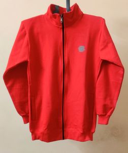 Red Color Exclusive Zipper Unisex Style