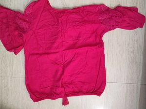 Pink Lace Top