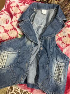 Denim Sleeveless Top