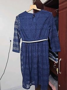 Midi Dress With Silver Belt