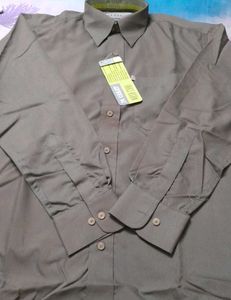Cotton Coffee Brown Shirt