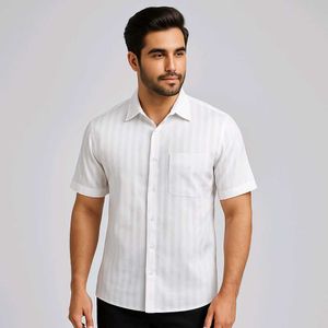 White Striped Shirt
