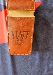 Leather Paper Weight And Phone Stand