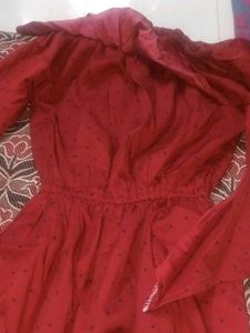 Chic Maroon Off-Shoulder Dress