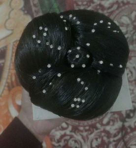 Natural Black Hair Bun
